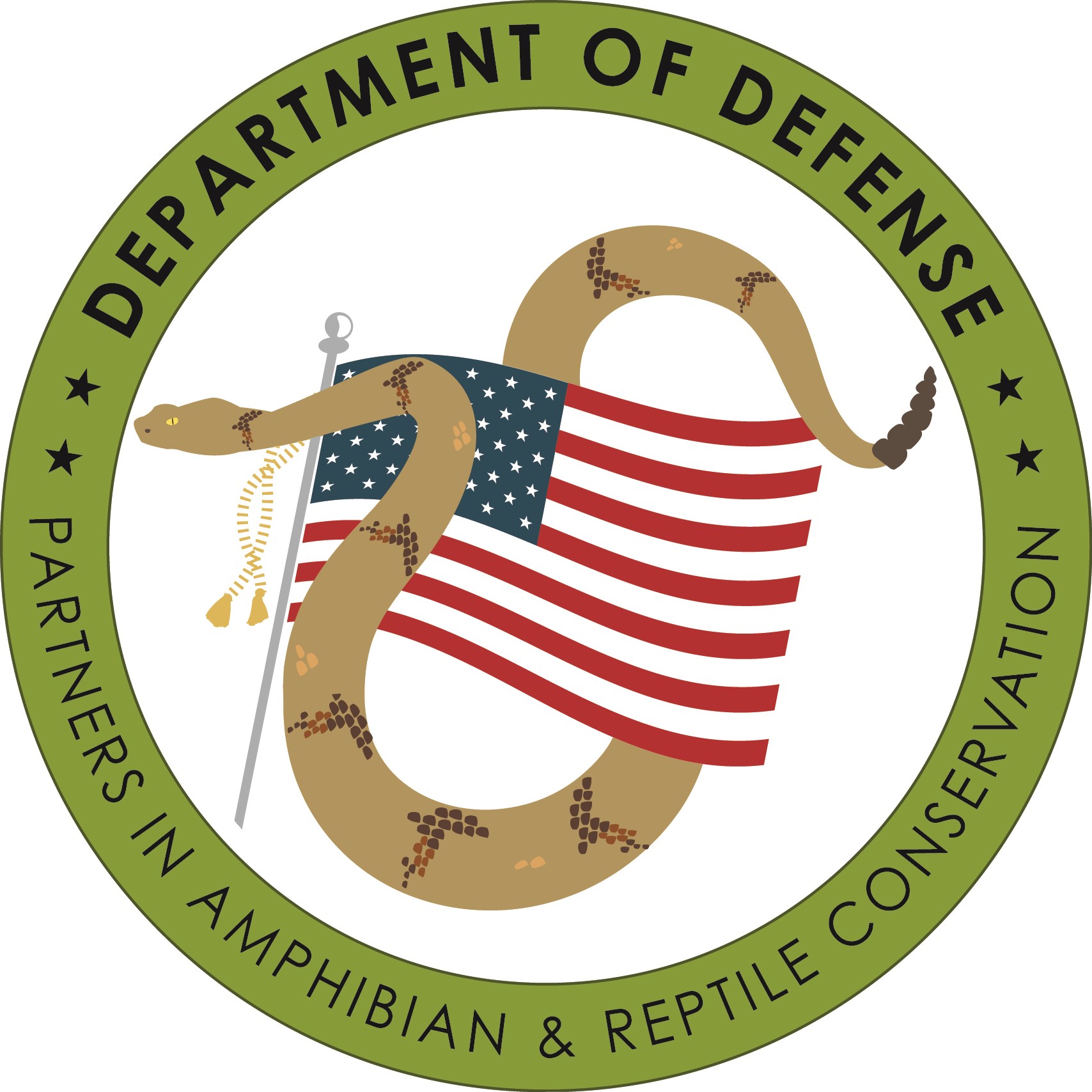 Department of Defence - Partners in Amphibian & Reptile Conservation logo